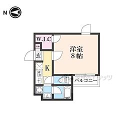 KLUGHEIT 1Kの間取図画像