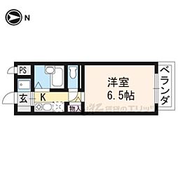 ノースビューヤサカ 1Kの間取図画像