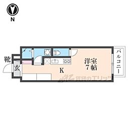 デイスターアベニュー 1Kの間取図画像
