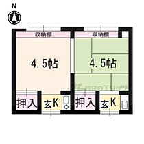 牧定荘 3西 ｜ 京都府京都市左京区田中春菜町（賃貸アパート1K・2階・16.37㎡） その2