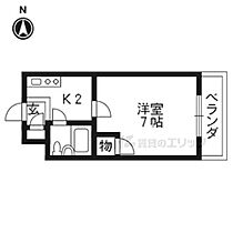 ハイツ北路 203 ｜ 京都府京都市右京区太秦北路町（賃貸マンション1K・2階・19.20㎡） その2