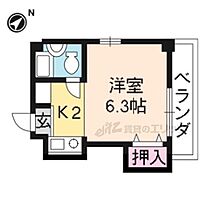 ラルン柏野 205 ｜ 京都府京都市北区紫野上柏野町（賃貸マンション1K・2階・16.68㎡） その2