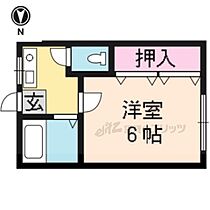 京都府京都市北区紫野南舟岡町（賃貸アパート1K・2階・21.33㎡） その2