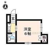 京都府京都市上京区智恵光院通一条西入南新在家町（賃貸マンション1K・3階・18.00㎡） その2