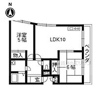 京都府京都市右京区嵯峨野芝野町（賃貸マンション2LDK・3階・53.58㎡） その2