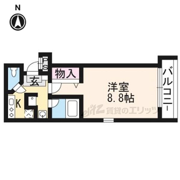 ＤＯＳ　ＴＥＳＯＲＯ 303｜京都府京都市中京区西ノ京池ノ内町(賃貸マンション1K・3階・27.43㎡)の写真 その2