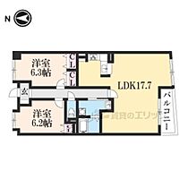 京都府京都市右京区西院南高田町（賃貸マンション2LDK・5階・76.20㎡） その2