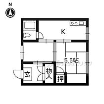 マンション松原 219 ｜ 京都府京都市右京区西院西寿町（賃貸アパート1DK・2階・21.00㎡） その1