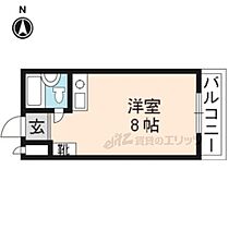 ハイツチロル 102 ｜ 京都府京都市北区衣笠赤阪町（賃貸マンション1R・1階・18.63㎡） その1