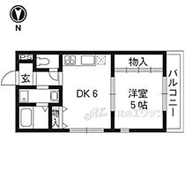 京都府京都市右京区梅津高畝町（賃貸マンション1DK・3階・28.60㎡） その2