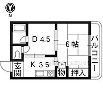 京都府京都市右京区山ノ内北ノ口町（賃貸マンション2K・1階・29.00㎡） その2