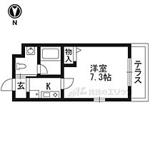 作思以度衣笠 203 ｜ 京都府京都市北区衣笠東開キ町（賃貸マンション1K・2階・25.00㎡） その1