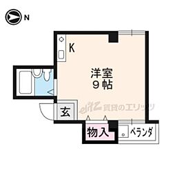 スチュディオ・エトレ88 ワンルームの間取図画像