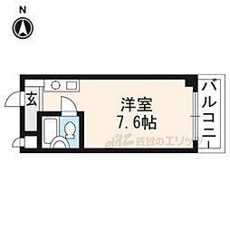 ハイツチロル ワンルームの間取図画像