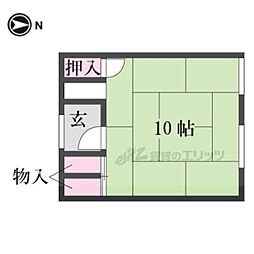 細野荘 1階1Kの間取り