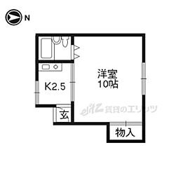 CASADIAZZURRA 1Kの間取図画像