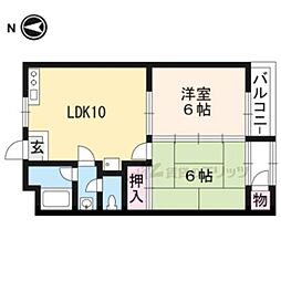 グレートハイツ 2LDKの間取図画像