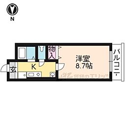 源田ビル 1Kの間取図画像