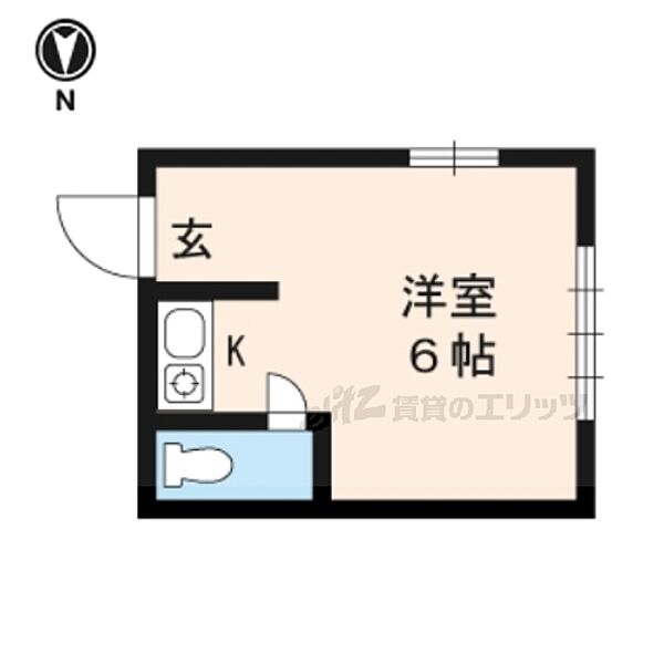 ロイヤルハイツアオキ 405｜京都府京都市中京区壬生森前町(賃貸マンション1R・4階・15.00㎡)の写真 その2