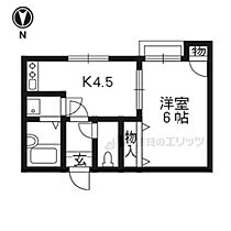 京都府京都市右京区太秦開日町（賃貸マンション1DK・3階・26.10㎡） その2