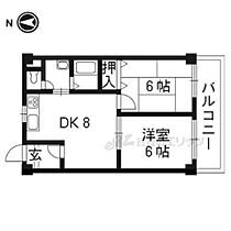 パトリード有栖 202 ｜ 京都府京都市右京区梅津東構口町（賃貸マンション2LDK・2階・44.64㎡） その2