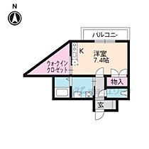 京都府京都市右京区嵯峨野清水町（賃貸マンション1R・1階・31.00㎡） その2