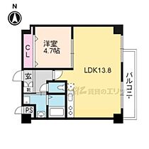 京都府京都市上京区鏡石町（賃貸マンション1LDK・4階・43.23㎡） その2