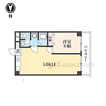 京都府京都市北区衣笠北荒見町（賃貸マンション1LDK・4階・40.50㎡） その2