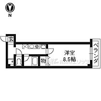 レ・タン・ドゥ・ラ・メールＣＫIV 603 ｜ 京都府京都市右京区西院乾町（賃貸マンション1K・6階・25.44㎡） その1