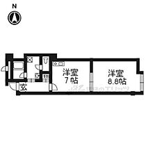 伽羅 303 ｜ 京都府京都市右京区鳴滝音戸山町（賃貸マンション1DK・3階・36.00㎡） その2