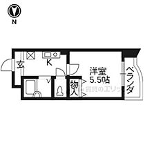 京都府京都市下京区西洞院通松原下る永倉町（賃貸マンション1K・5階・20.00㎡） その1