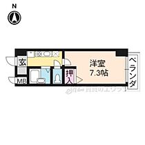 京都府京都市右京区太秦上ノ段町（賃貸マンション1K・5階・22.26㎡） その2