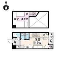 京都府京都市右京区谷口唐田ノ内町（賃貸マンション1K・4階・20.00㎡） その1