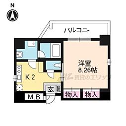 間取図画像 1K