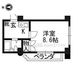 FRAGRANCE大宮 1Kの間取図画像