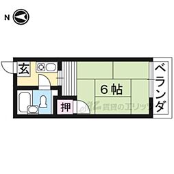 ハイツ山吹 1Kの間取図画像