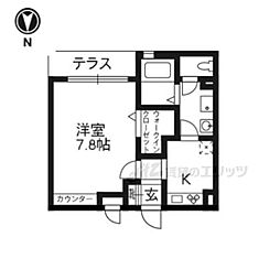 ベレオ大宮 1Kの間取図画像