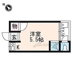 アパート ワンルームの間取図画像