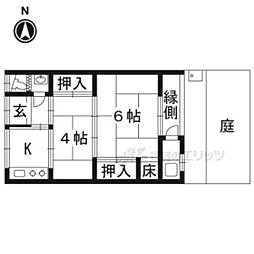 🉐敷金礼金0円！🉐桂池尻町57貸家