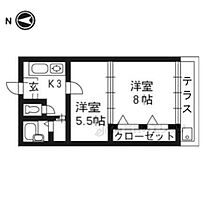 リ・ミラリオ 101 ｜ 京都府京都市右京区梅津中村町（賃貸マンション2K・1階・35.00㎡） その2