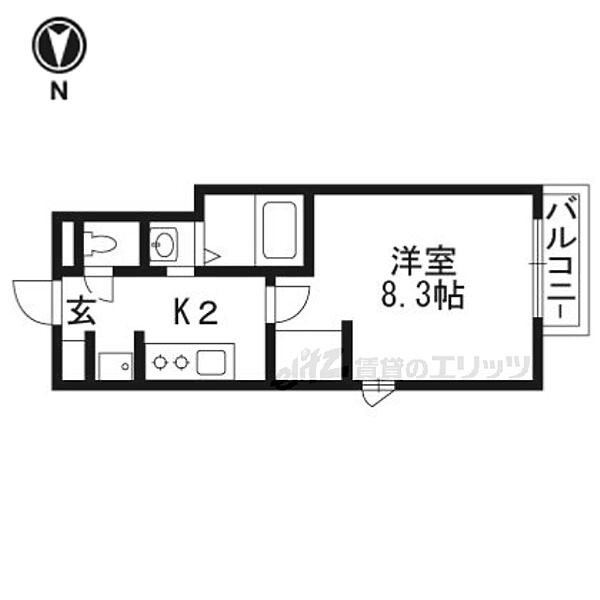 NAGI KYOTO NIJO 602｜京都府京都市中京区聚楽廻南町(賃貸マンション1K・6階・26.12㎡)の写真 その2