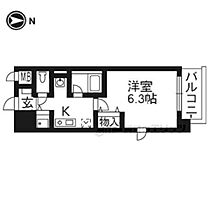 サン・プランタン 201 ｜ 京都府京都市右京区西院坤町（賃貸マンション1K・2階・21.87㎡） その2