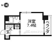 京都府京都市右京区西京極西大丸町（賃貸マンション1K・4階・22.00㎡） その1