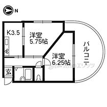 プラザ西四条 401 ｜ 京都府京都市右京区梅津南上田町（賃貸マンション2K・4階・36.85㎡） その1