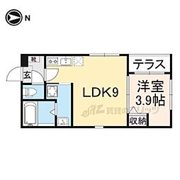 S＆L花園 1階1LDKの間取り