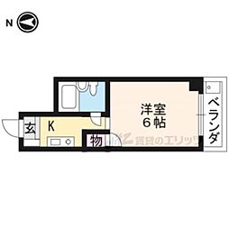 フィルストン 3階1Kの間取り