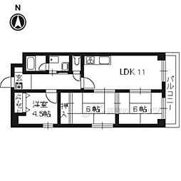 ロイヤルセイリョー 3LDKの間取図画像