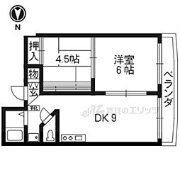 NSOビル 2LDKの間取図画像