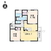 京都府京都市中京区田中町（賃貸アパート2LDK・2階・55.44㎡） その2