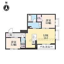 六条荘 401 ｜ 京都府京都市下京区西側町（賃貸マンション2LDK・4階・59.73㎡） その2